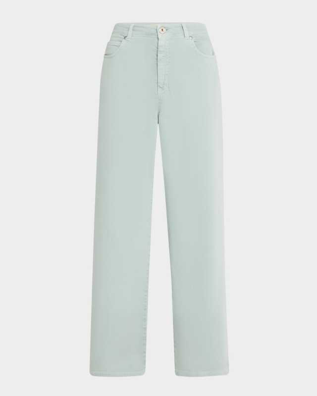 Medina Straight-Leg Stretch Cotton Pants